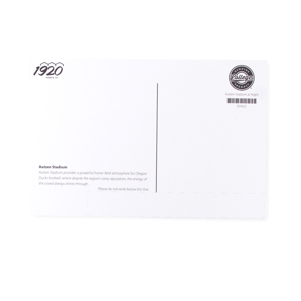 Autzen Stadium, Post Card, Gifts, Football, Night at Autzen, 2024, 958114